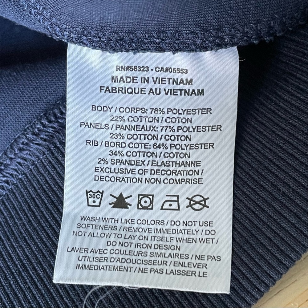 Nike Navy Dri-FIT Player 1/2 Zip Golf Pullover 47087 - Picture 2 of 16